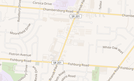 map of 6202 Brandt Pike Huber Heights, OH 45424