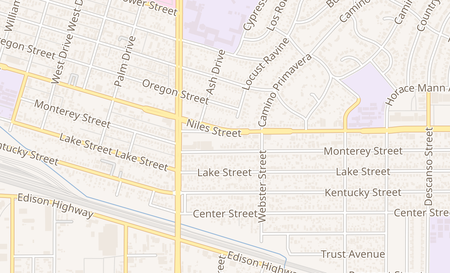 map of 2403 Niles St Bakersfield, CA 93306