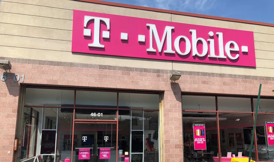 Exterior photo of T-Mobile store at 46th Ave & Queens Blvd, Queens, NY
