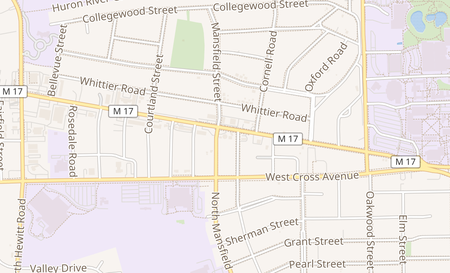 map of 1483 Washtenaw Rd Ypsilanti, MI 48197