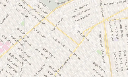 map of 3924 13th Ave Brooklyn, NY 11218