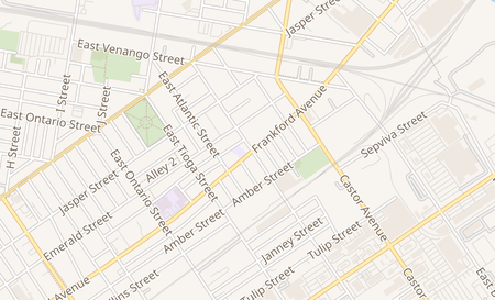 map of 3572 Frankford Ave Philadelphia, PA 19134