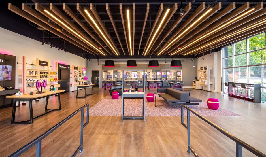 Interior photo of T-Mobile Store at Southcenter & Minkler, Tukwila, WA