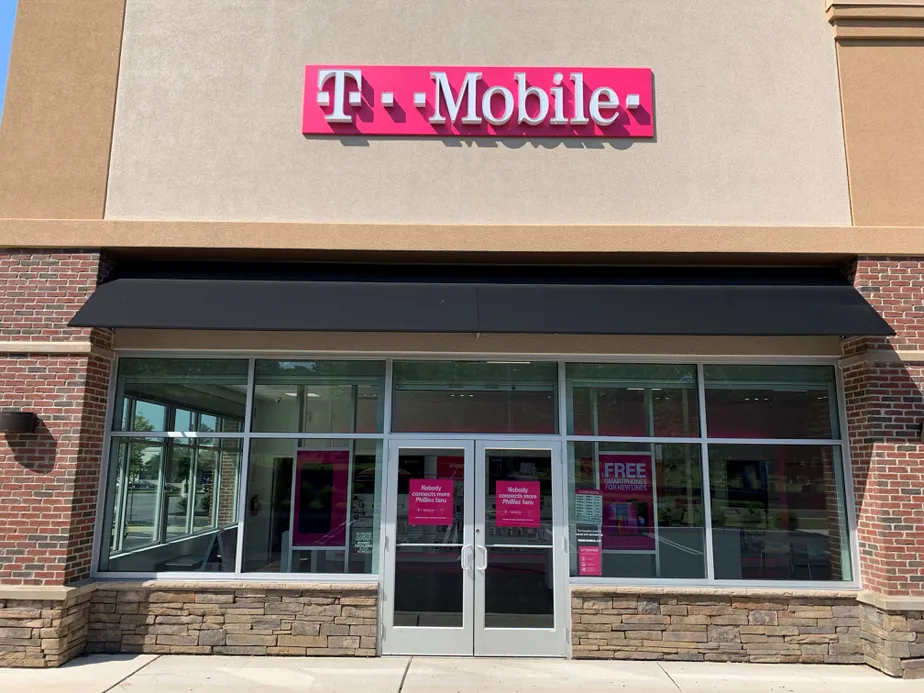 Exterior photo of T-Mobile store at White Horse Pike & Gloucester Pike, Lawnside, NJ