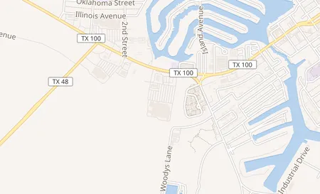 map of 1401 State Hwy 100 Ste 6 Port Isabel, TX 78578