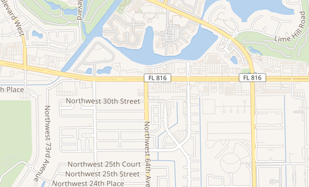 map of 6354 W Oakland Park Blvd Sunrise, FL 33313