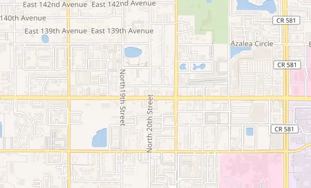 map of 2002 E. Fletcher Ave. Ste-G Tampa, FL 33612