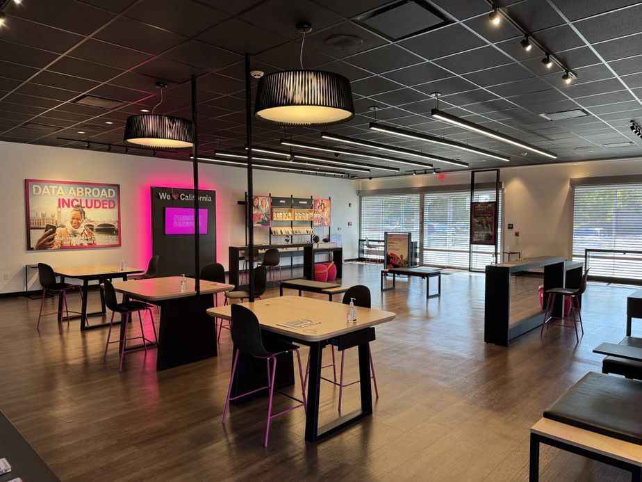 Interior photo of T-Mobile Store at Spreckel's Park Shopping Ctr, Manteca, CA