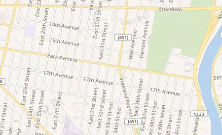 map of 512 Park Ave Paterson, NJ 07504