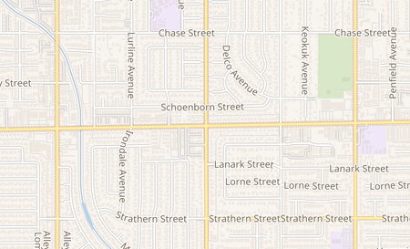 map of 20505 Roscoe Blvd Winnetka, CA 91306
