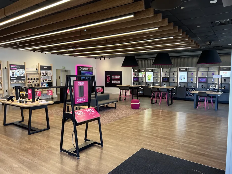 Interior photo of T-Mobile Store at The Shops at Northfield, Denver, CO