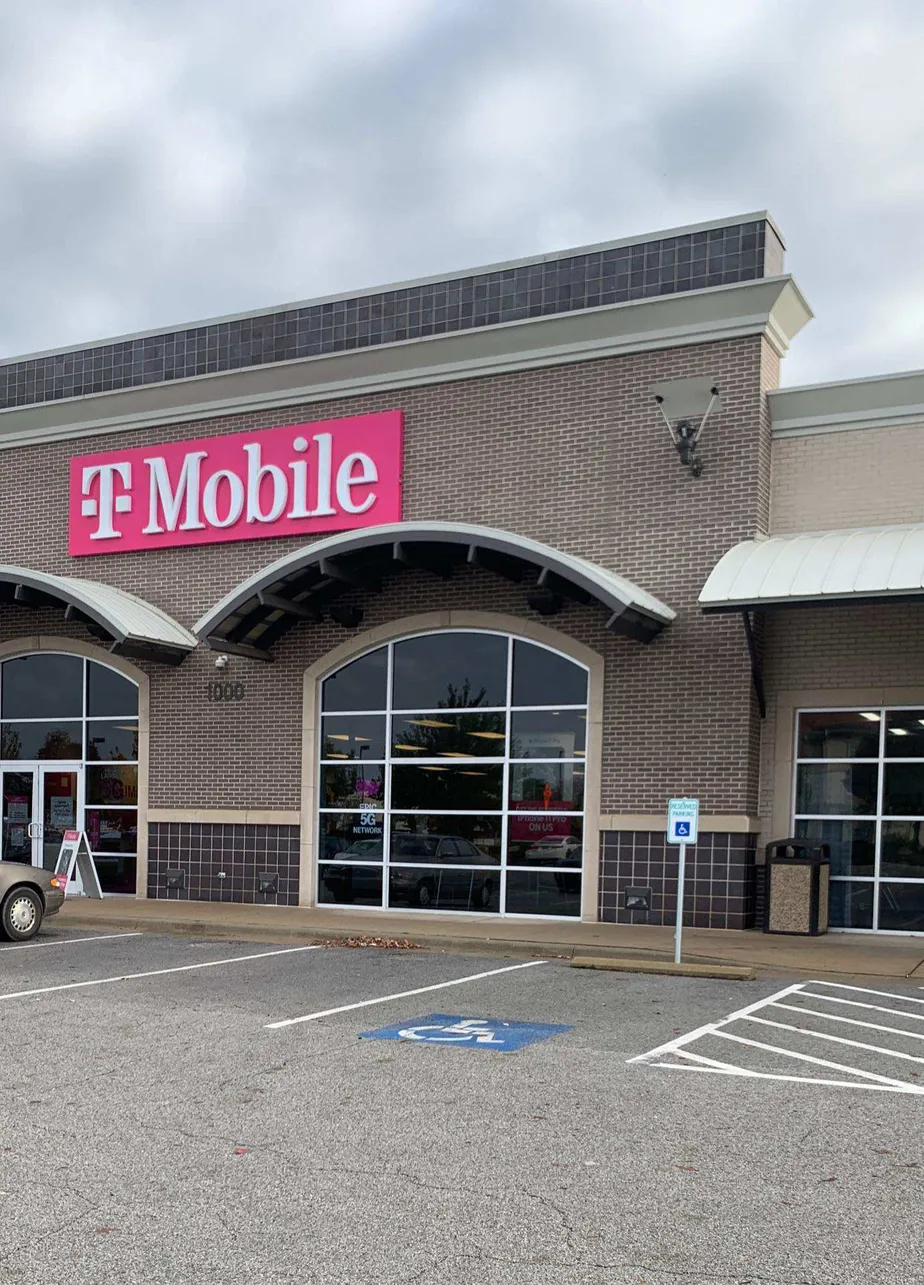 Exterior photo of T-Mobile store at Se Walton Blvd & Dodson Rd, Bentonville, AR