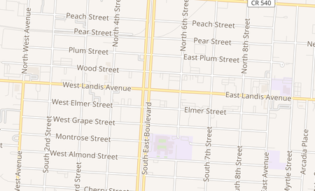 map of 519 E Landis Ave Vineland, NJ 08360