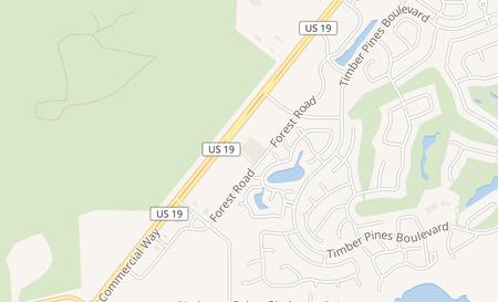 map of 2468 Commercial Way Spring Hill, FL 34606