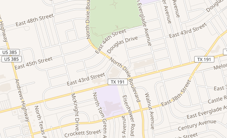 map of 4243 N Dixie Blvd Odessa, TX 79762