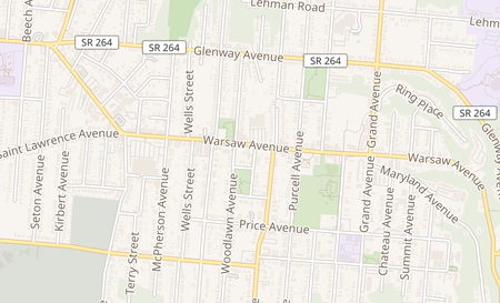 map of 3417 Warsaw Ave Cincinnati, OH 45205