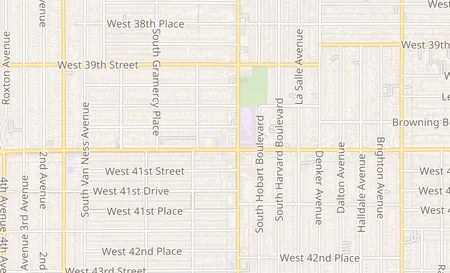map of 3991 S Western Ave Los Angeles, CA 90062