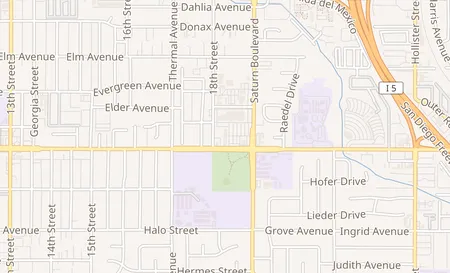 map of 1836 Coronado Ave San Diego, CA 92154