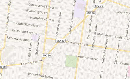 map of 3352 Gravois Ave Saint Louis, MO 63118