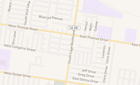 map of 6708 S Cage Blvd Suite 2 Pharr, TX 78577