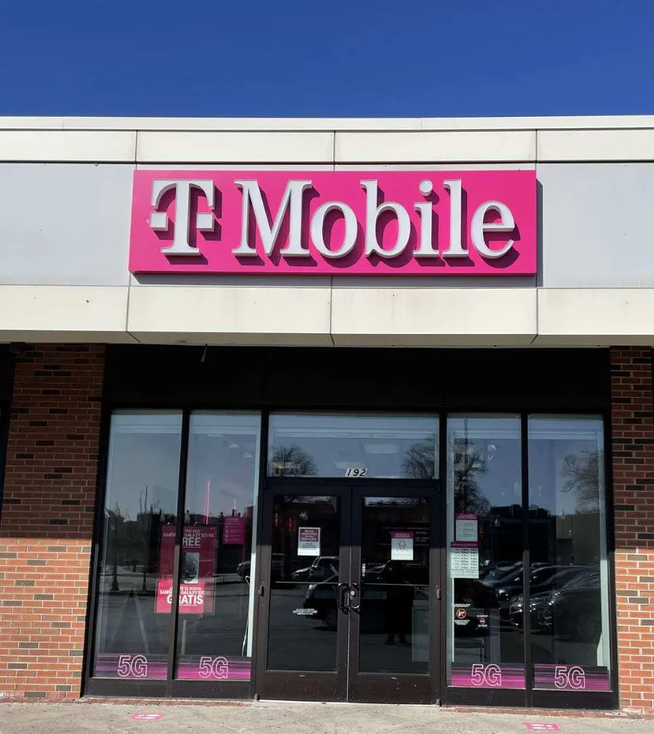 Exterior photo of T-Mobile store at Border St & William C Kelly Sq, East Boston, MA