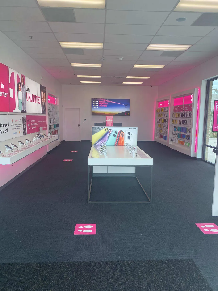 Interior photo of T-Mobile Store at Waterview Estates Trl & Rogers Lake Ln, Richmond, TX