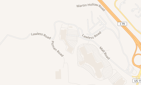 map of 6520 Mall Road Morgantown, WV 26501