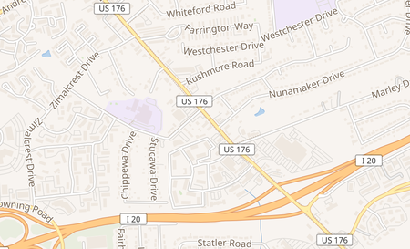 map of 1531 Broad River Rd unit A Columbia, SC 29210