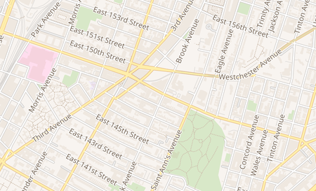 map of 454b E 149th Street Bronx, NY 10455
