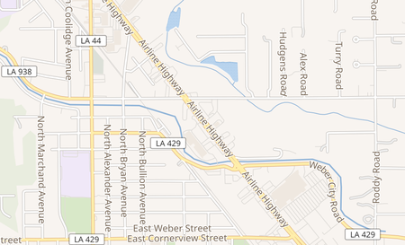 map of 827 North Airline Hwy Gonzales, LA 70737