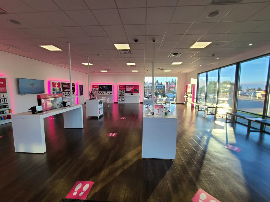 Interior photo of T-Mobile Store at E 1st St & S Golf Course Rd, Port Angeles, WA