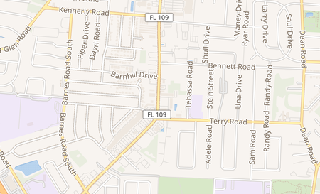 map of 4325 University Blvd. Jacksonville, FL 32216