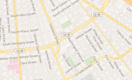 map of 2816 S Claiborne Ave 11 New Orleans, LA 70125