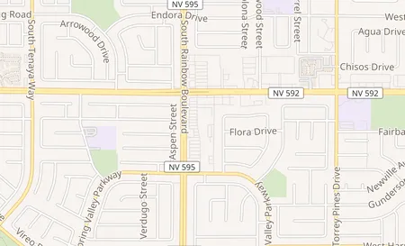 map of 4122 South Rainbow Blvd. Las Vegas, NV 89103
