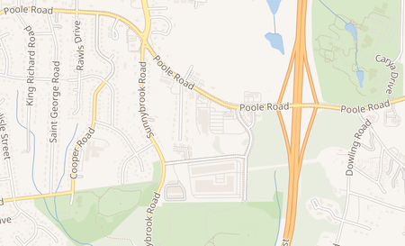 map of 3416 Poole Rd Suite 104 Raleigh, NC 27610
