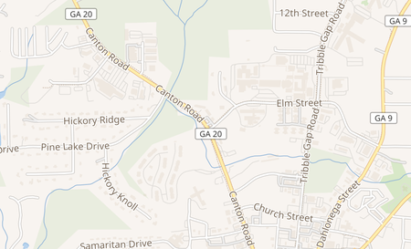 map of 355 Canton Rd Cumming, GA 30040