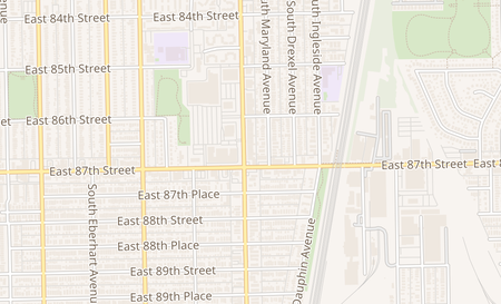 map of 8643 S. Cottage Grove Chicago, IL 60619