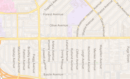 map of 1860 W San Carlos St San Jose, CA 95128