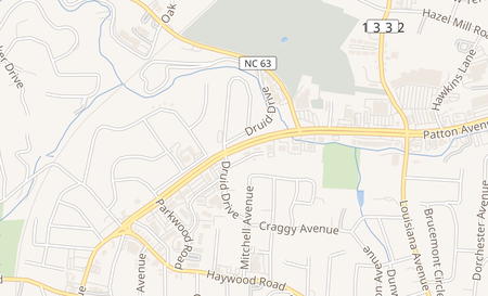map of 1074 Patton Ave Asheville, NC 28806