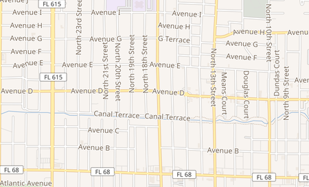 map of 1705 Avenue D Fort Pierce, FL 34950