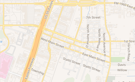 map of 224 1st St E Humble, TX 77338