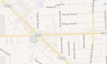 map of 4670 Walton Blvd Waterford, MI 48329