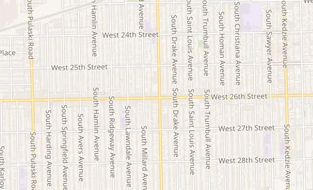 map of 3602 W. 26th St. Chicago, IL 60623
