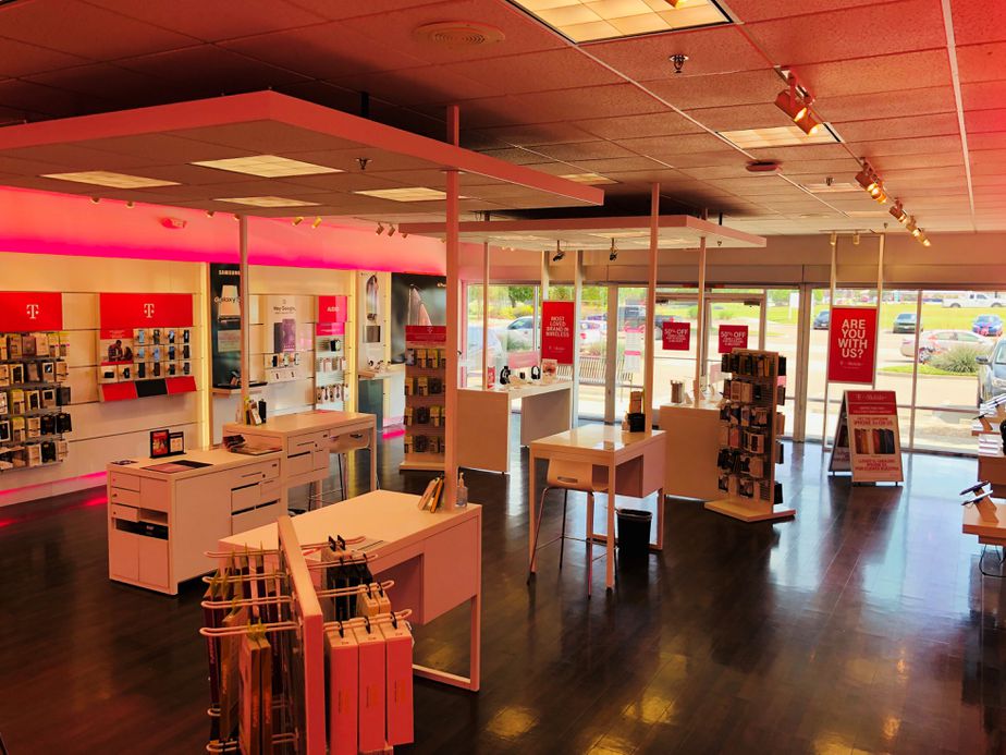 Interior photo of T-Mobile Store at Central Texas Marketplace, Waco, TX