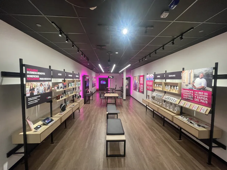 Interior photo of T-Mobile Store at Galleria At Tyler, Riverside, CA