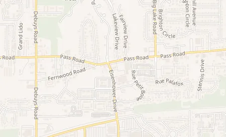map of 2663 Pass Road Biloxi, MS 39531