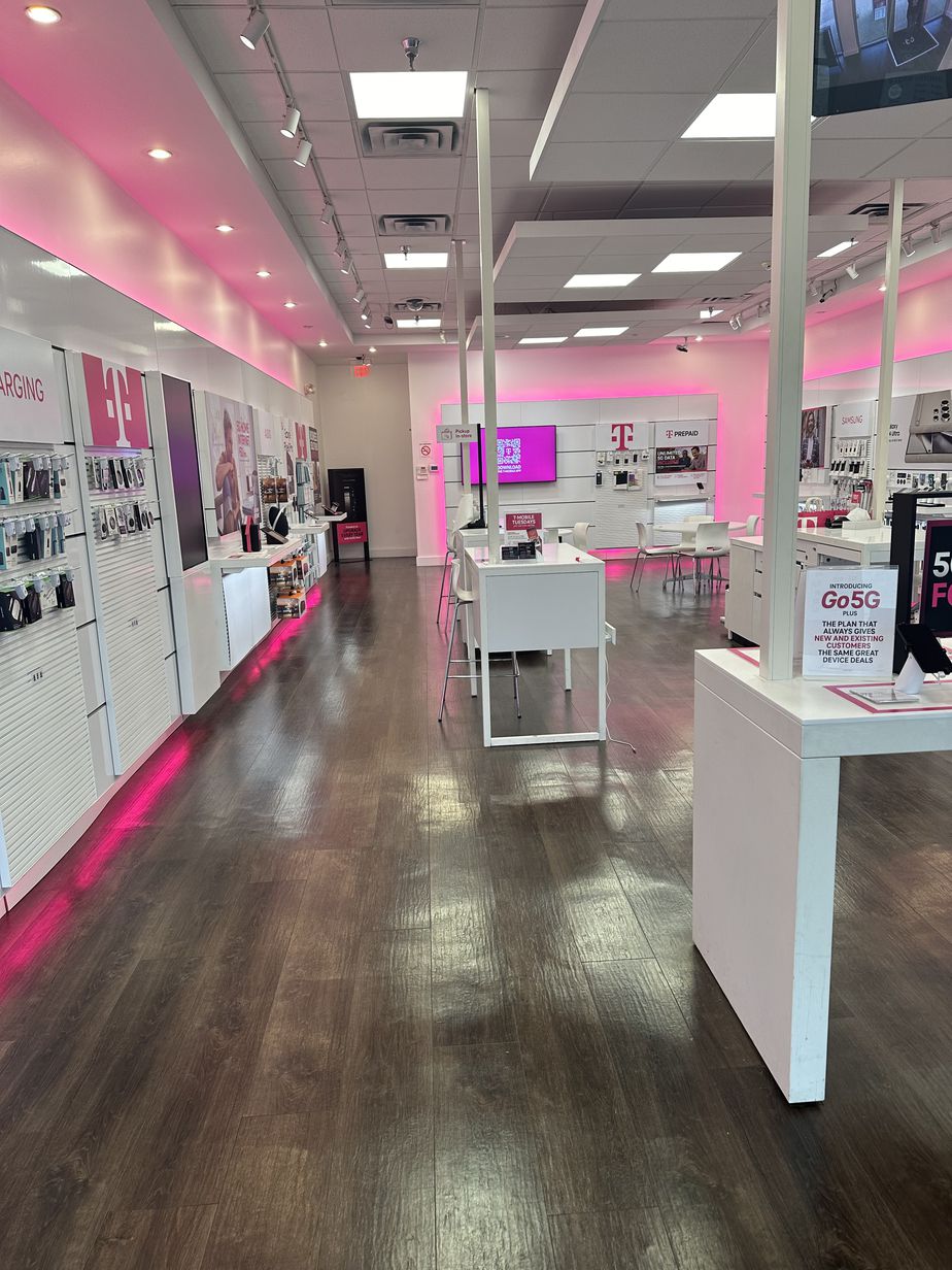 Interior photo of T-Mobile Store at College & Corporate, Baton Rouge, LA