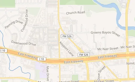 map of 1008 Federal Rd Houston, TX 77015