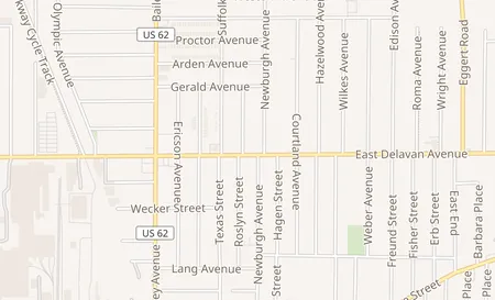 map of 1286 E. Delavan Avenue Buffalo, NY 14215
