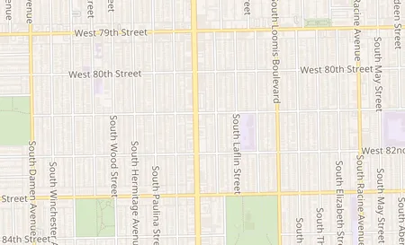 map of 8109 S Ashland Ave Chicago, IL 60620